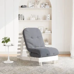 vidaXL Canapé-lit futon avec matelas 60x206x11 cm bois massif de pin