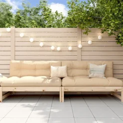 vidaXL Canapés centraux de jardin 2 pcs 120x80 cm bois de pin massif