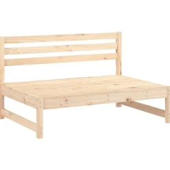 vidaXL Canapés centraux de jardin 2 pcs 120x80 cm bois de pin massif