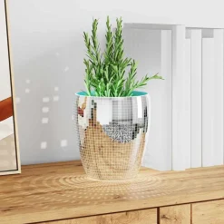 vidaXL Carreau de miroir mosaïque 3 pcs Argenté 30 x 30 cm Verre