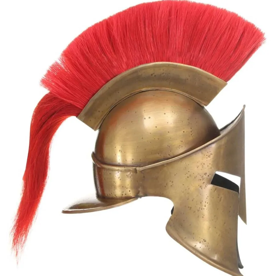vidaXL Casque de guerrier grec antique pour GN Laiton Acier