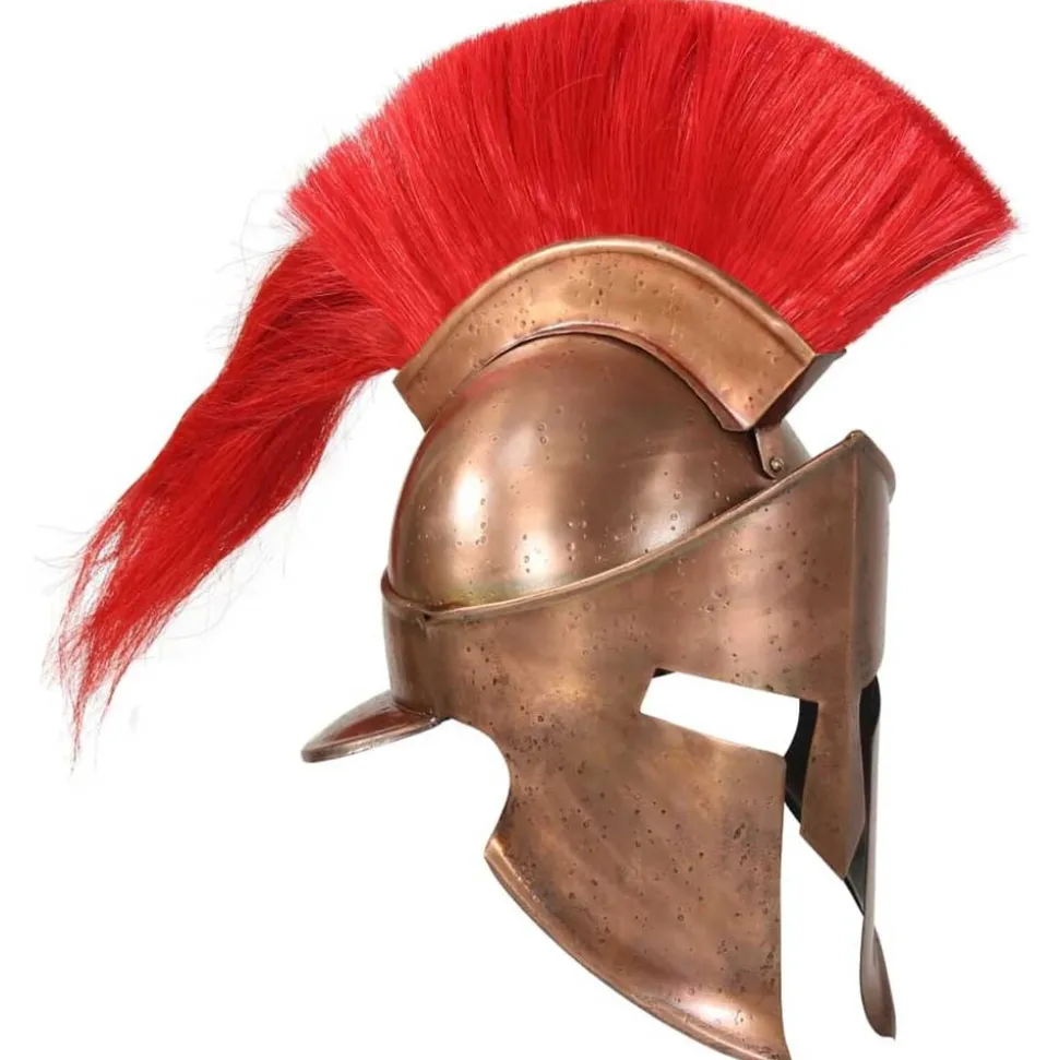 vidaXL Casque de guerrier grec antique pour GN Cuivre Acier