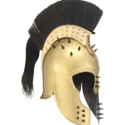 vidaXL Casque de guerrier grec antique pour GN Laiton Acier