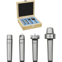 vidaXL Centres de tour à bois 4 pcs MT2 Acier