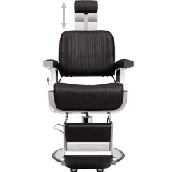 vidaXL Chaise de barbier Noir 68x69x116 cm Similicuir