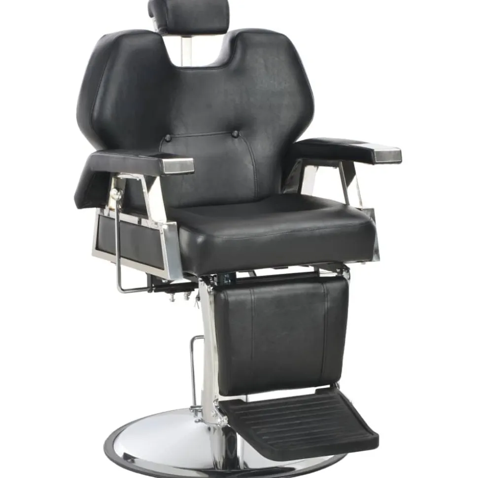 vidaXL Chaise de barbier Noir 72x68x98 cm Similicuir