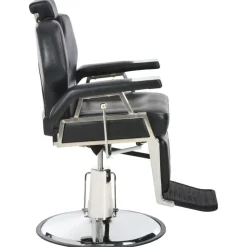 vidaXL Chaise de barbier Noir 72x68x98 cm Similicuir