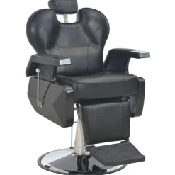vidaXL Chaise de barbier Noir 72x68x98 cm Similicuir