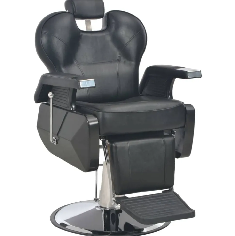 vidaXL Chaise de barbier Noir 72x68x98 cm Similicuir