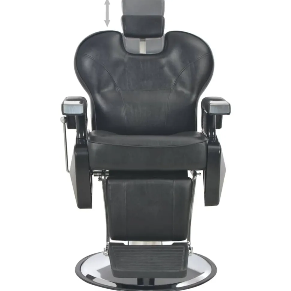vidaXL Chaise de barbier Noir 72x68x98 cm Similicuir