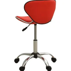 vidaXL Chaise de bureau Rouge Similicuir