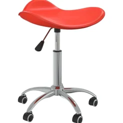 vidaXL Chaise de bureau Rouge Similicuir