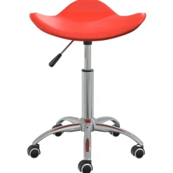 vidaXL Chaise de bureau Rouge Similicuir