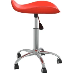 vidaXL Chaise de bureau Rouge Similicuir