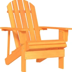 vidaXL Chaise de jardin Adirondack bois de sapin massif orange