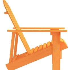vidaXL Chaise de jardin Adirondack bois de sapin massif orange