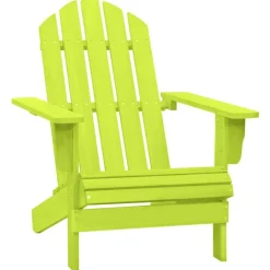 vidaXL Chaise de jardin Adirondack bois de sapin massif vert