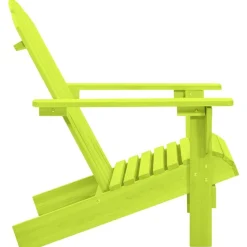 vidaXL Chaise de jardin Adirondack bois de sapin massif vert
