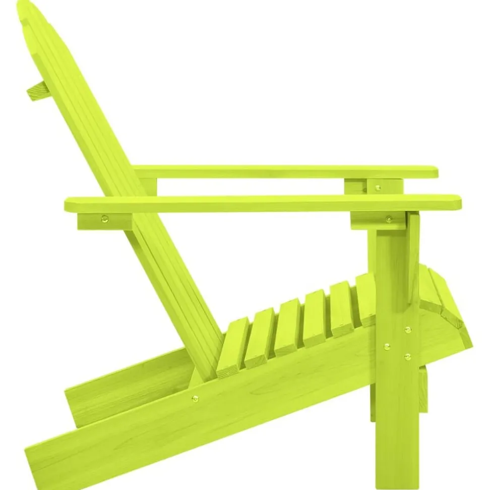 vidaXL Chaise de jardin Adirondack bois de sapin massif vert