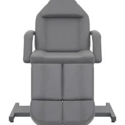 vidaXL Chaise de traitement de beauté Similicuir Gris 180x62x78 cm