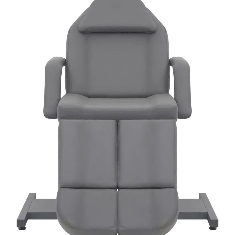 vidaXL Chaise de traitement de beauté Similicuir Gris 180x62x78 cm
