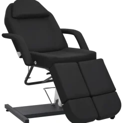 vidaXL Chaise de traitement de beauté Similicuir Noir 180x62x78 cm
