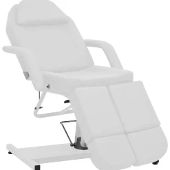 vidaXL Chaise de traitement de beauté Similicuir Blanc 180x62x78 cm