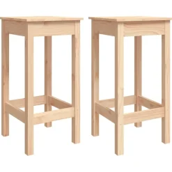 vidaXL Chaises de bar lot de 2 40x40x78 cm bois de pin solide