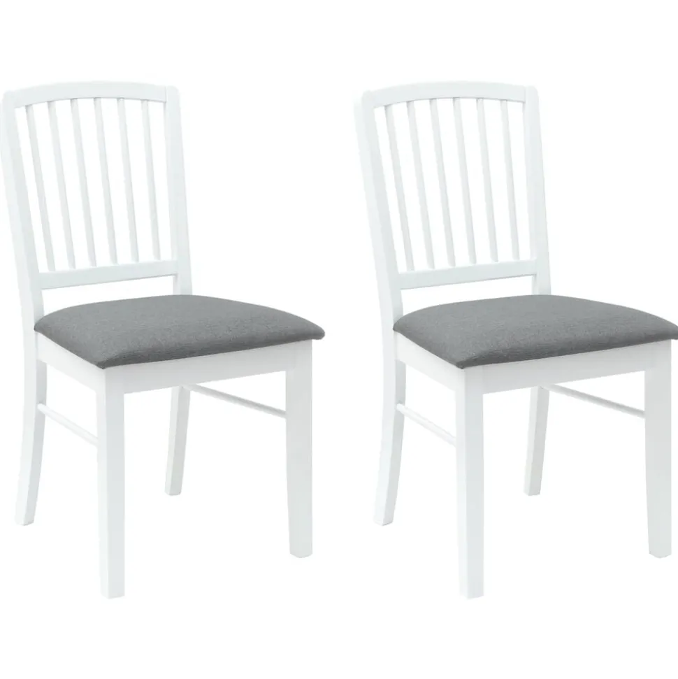 vidaXL Chaises de salle à manger 2 pcs Blanc 50 x 52,5 x 91 cm