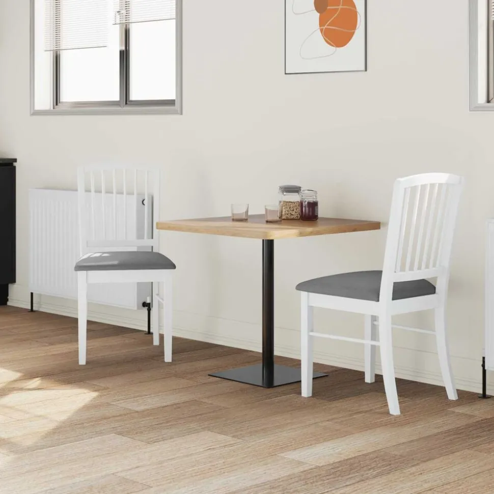 vidaXL Chaises de salle à manger 2 pcs Blanc 50 x 52,5 x 91 cm