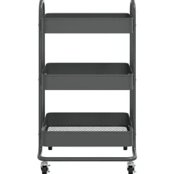 vidaXL Chariot à 3 niveaux Anthracite 43x34x79 cm Acier