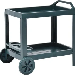 vidaXL Chariot à boissons Vert 69x53x72 cm Plastique