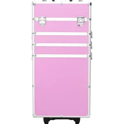 vidaXL Chariot de maquillage Aluminium Rose