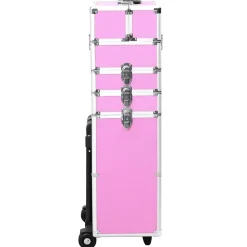 vidaXL Chariot de maquillage Aluminium Rose