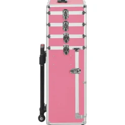 vidaXL Chariot de maquillage Aluminium Rose