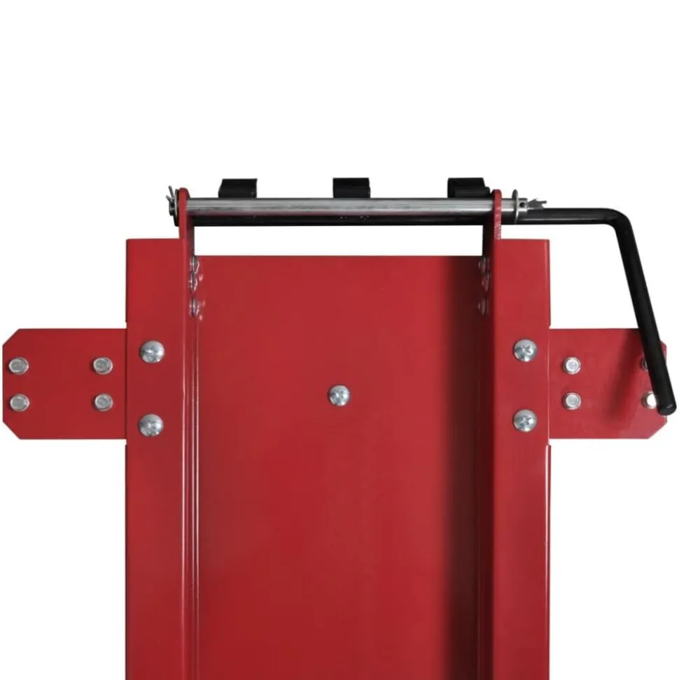 vidaXL Chariot de moto Rouge