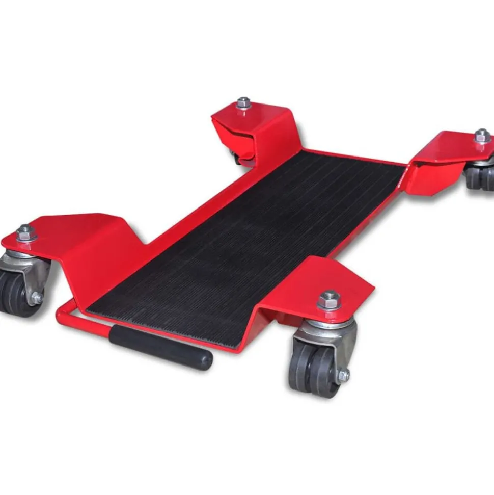 vidaXL Chariot de moto Rouge