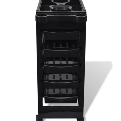 vidaXL Chariot en plastique pour salon de coiffure avec roues