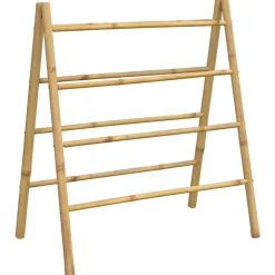 vidaXL Échelle à serviettes double avec 4 échelons 90x50x100 cm bambou
