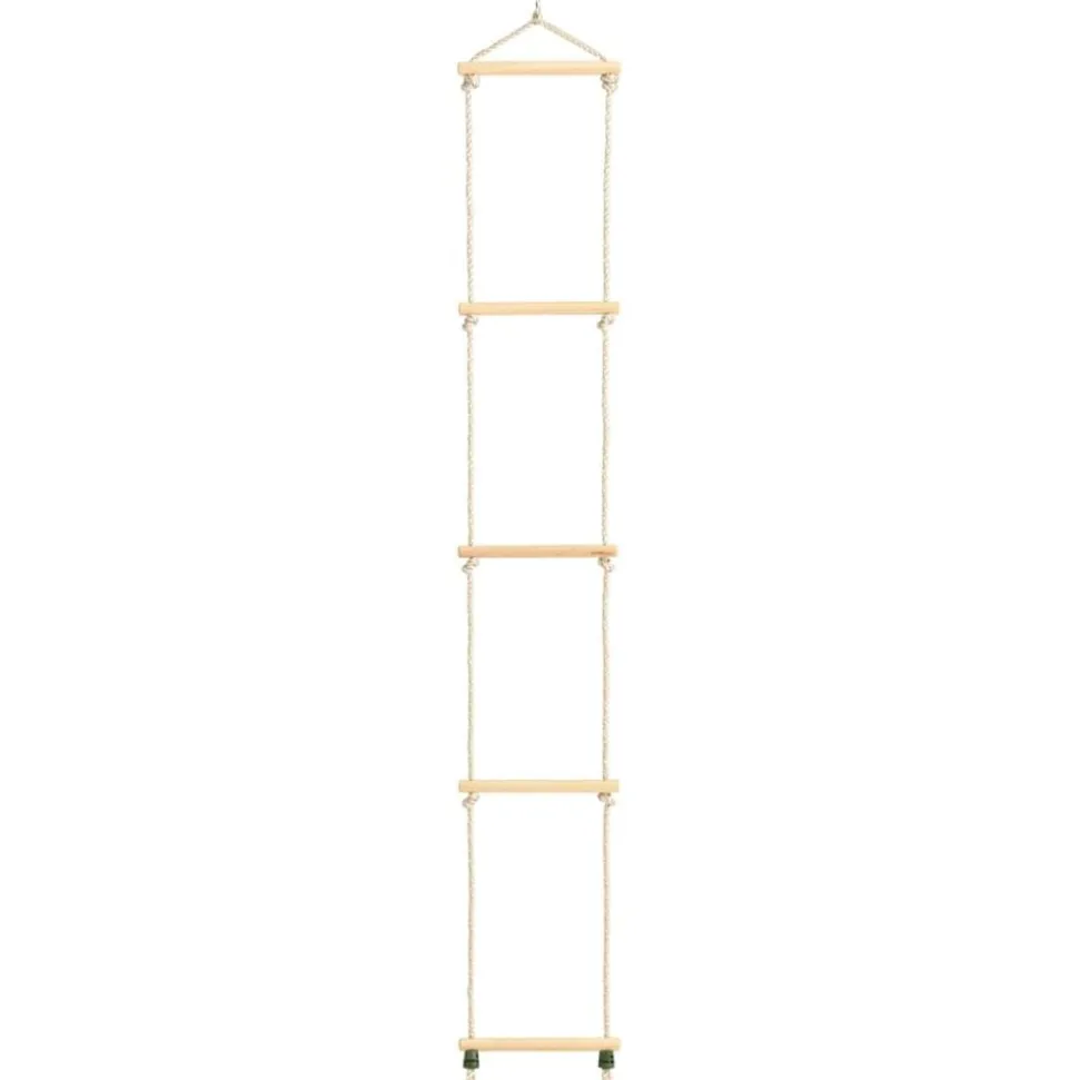 vidaXL Échelle de corde pour enfants Bois massif et PE 30x168 cm