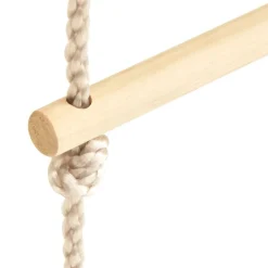 vidaXL Échelle de corde pour enfants Bois massif et PE 30x168 cm