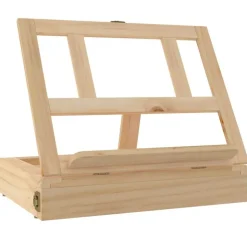 vidaXL Chevalet de table avec tiroir 33,5x25,5x7 cm bois massif de pin