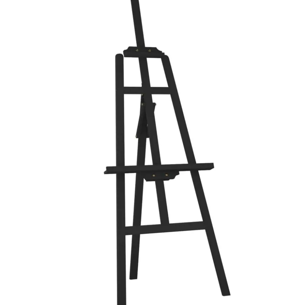 vidaXL Chevalet noir 53,5x95x127 cm bois de pin massif