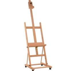 vidaXL Chevalet 55x53,5x178 cm bois de hêtre massif