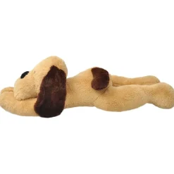 vidaXL Chien en peluche 80 cm Marron