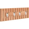 vidaXL Cintre mural 42x8,5x14 cm Bois massif de noyer
