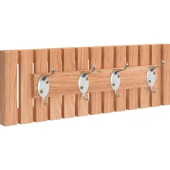 vidaXL Cintre mural 42x8,5x14 cm Bois massif de noyer