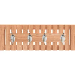 vidaXL Cintre mural 42x8,5x14 cm Bois massif de noyer