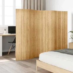 vidaXL Cloison de séparation bambou largeur 250 cm hauteur 165 cm naturel