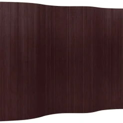 vidaXL Cloison de séparation bambou marron foncé largeur 250 cm hauteur 165 cm